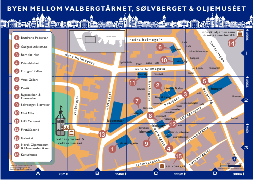 Stavanger Shopping Map