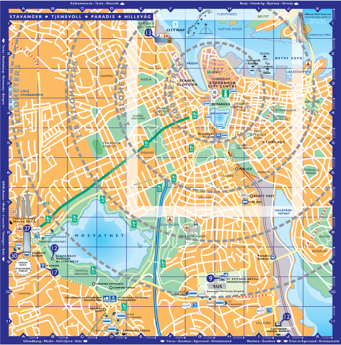 CITY MAP Region Stavanger BA | Destination Marketing Company