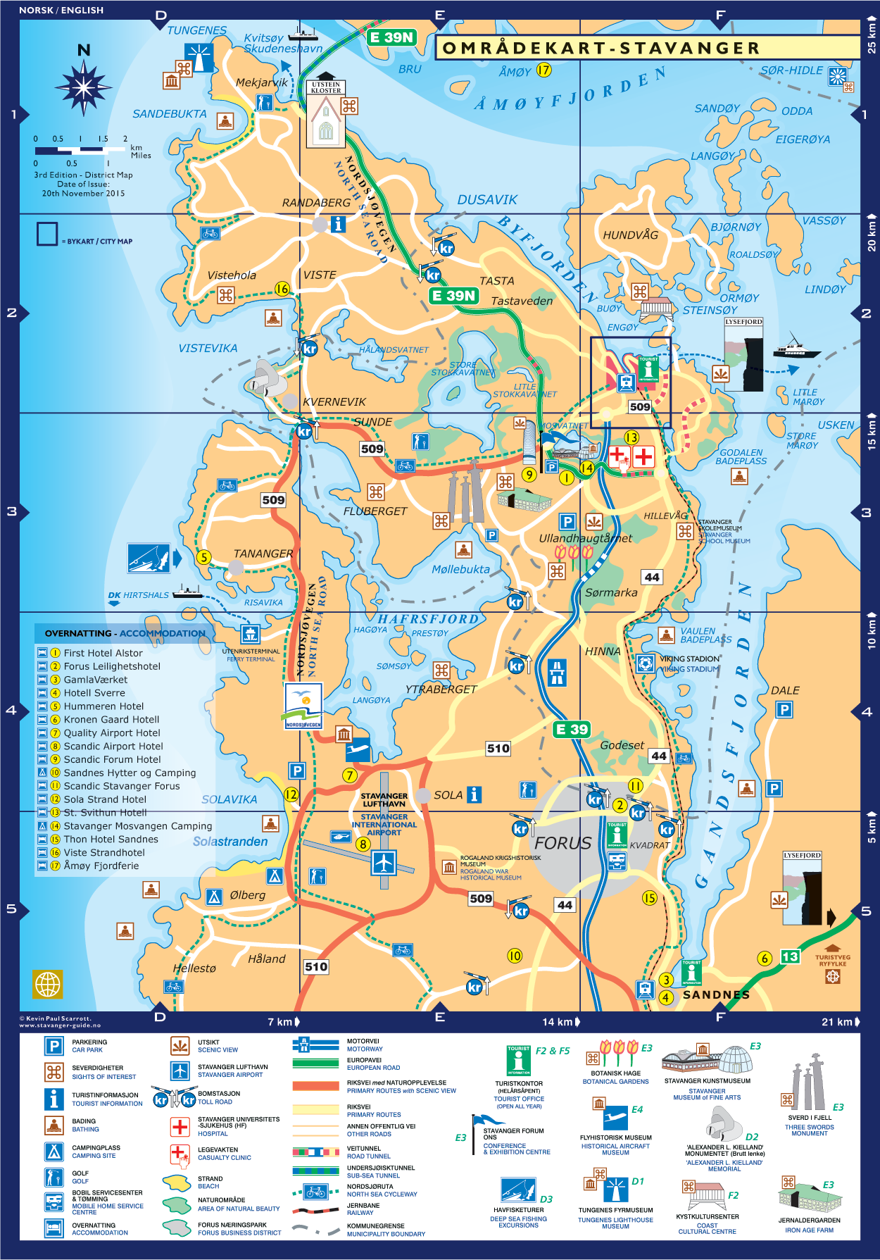 Stavanger områdekart