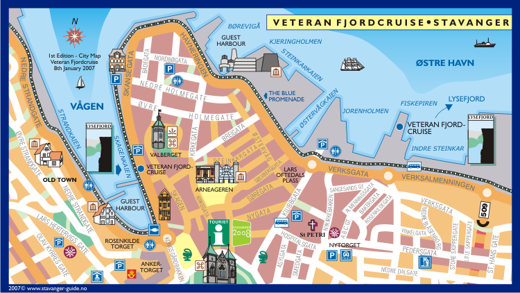 Directions for Veteran Fjordcruise, Stavanger, Norway